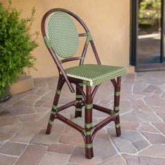 Paris Bistro Counter Stool - Green - Padma's Plantation