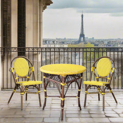 Paris Bistro Dining Table - Yellow - Padma's Plantation