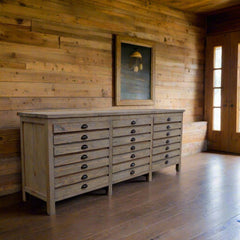 Salvaged Wood Printmaker's Sideboard - Padma's Plantation