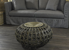 OPEN WEAVE OTTOMAN - Padma's Plantation