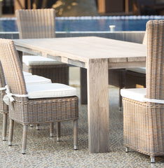 RALPH RECLAIMED TEAK OUTDOOR DINING TABLE - 108" - Padma's Plantation