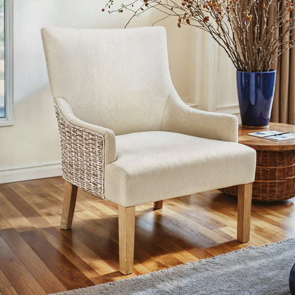 ALFRESCO LOUNGE CHAIR - WHITEWASH - SAND - Padma's Plantation