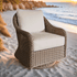CAPRI OUTDOOR SWIVEL CHAIR - SAND - Padma's Plantation