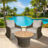 CAPRI OUTDOOR SWIVEL CHAIR - SAND - Padma's Plantation