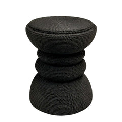 JOLEEN JUTE STOOL/TABLE -  BLACK