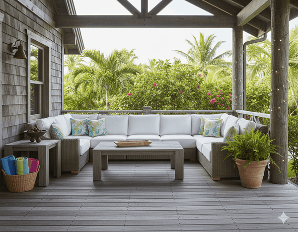 NAUTILUS OUTDOOR CORNER CHAIR - Padma's Plantation