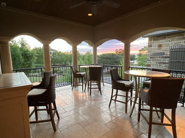 OUTDOOR ALFRESCO BARSTOOL - CROC RATTAN - Padma's Plantation