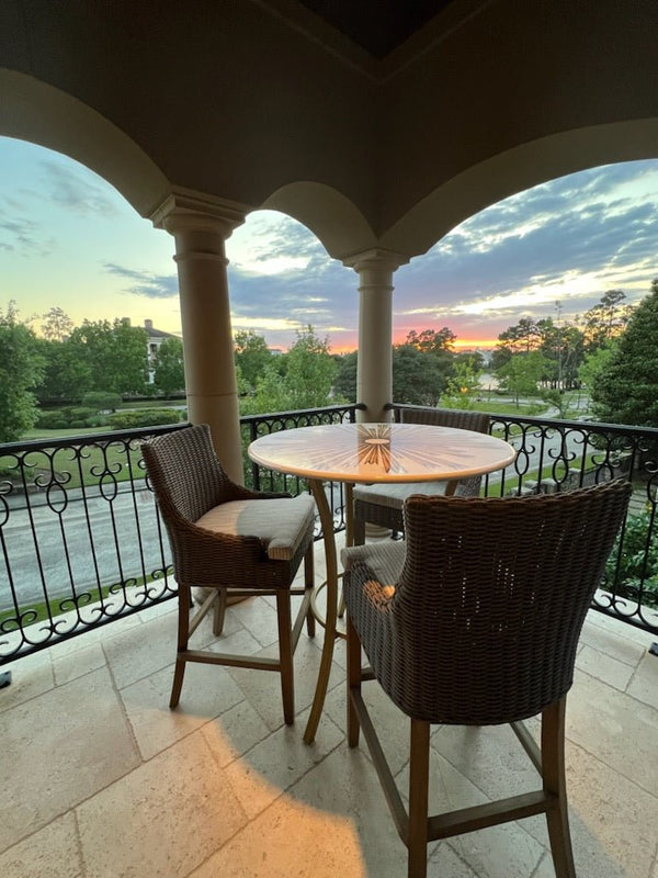 OUTDOOR ALFRESCO BARSTOOL - CROC RATTAN - Padma's Plantation