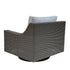 OUTDOOR NAUTILUS SWIVEL ROCKER ( 2 FABRIC CHOICES) - Padma's Plantation