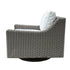 OUTDOOR NAUTILUS SWIVEL ROCKER ( 2 FABRIC CHOICES) - Padma's Plantation