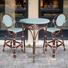 Paris Bistro Bar Table - Blue - Padma's Plantation
