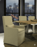 SANDSPUR BEACH ARM DINING CHAIR - WITH CASTERS - BRUSHED LINEN - Padma's Plantation