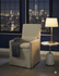 SANDSPUR BEACH ARM DINING CHAIR - WITH CASTERS - BRUSHED LINEN - Padma's Plantation