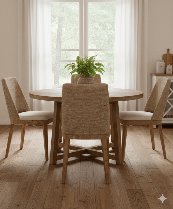 Set 2 - Paxon Woven Dining Chair - Cloud - Padma's Plantation