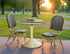 SET OF 2 - FRENCH BISTRO CHAIR - BLACK/BEIGE - Padma's Plantation