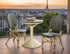SET OF 2 - FRENCH BISTRO CHAIR - BLACK/BEIGE - Padma's Plantation