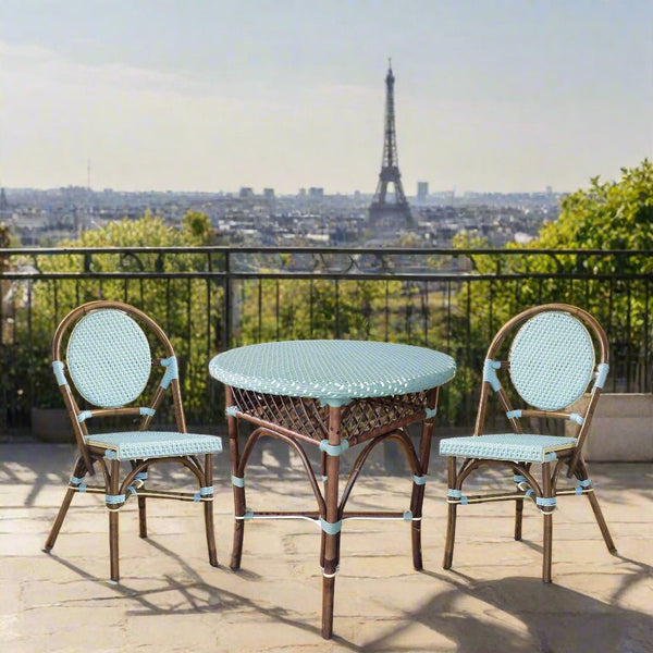 SET OF 2 - Paris Bistro Chair - Blue - Padma's Plantation