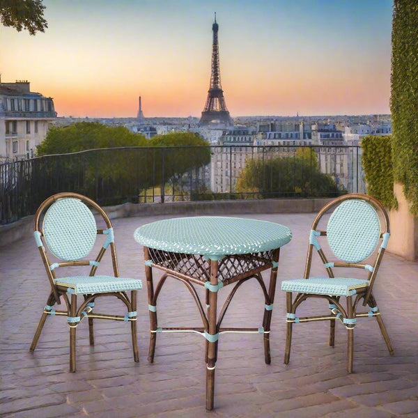 SET OF 2 - Paris Bistro Chair - Blue - Padma's Plantation