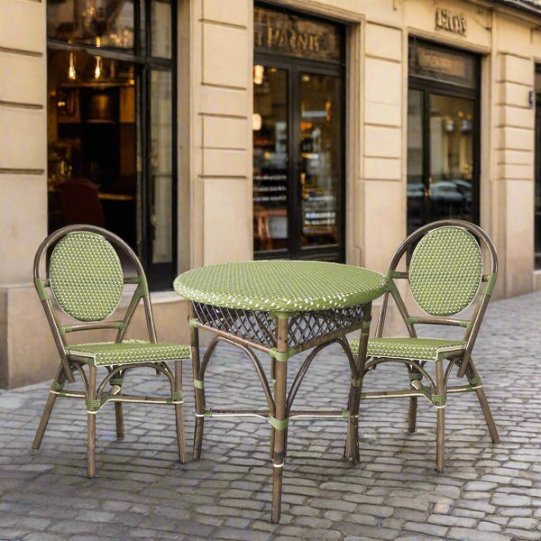 SET OF 2 - Paris Bistro Chair - Green - Padma's Plantation
