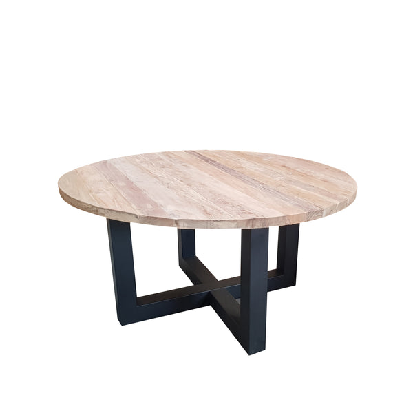 GIORGIA RECLAIMED TEAK ROUND DINING TABLE - Padma's Plantation