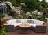 BARBADOS OUTDOOR ROUNDED SOFA - Padma's Plantation