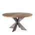 EMILY ROUND RECYCLED TEAK WOOD DINING TABLE - 59" - Padma's Plantation