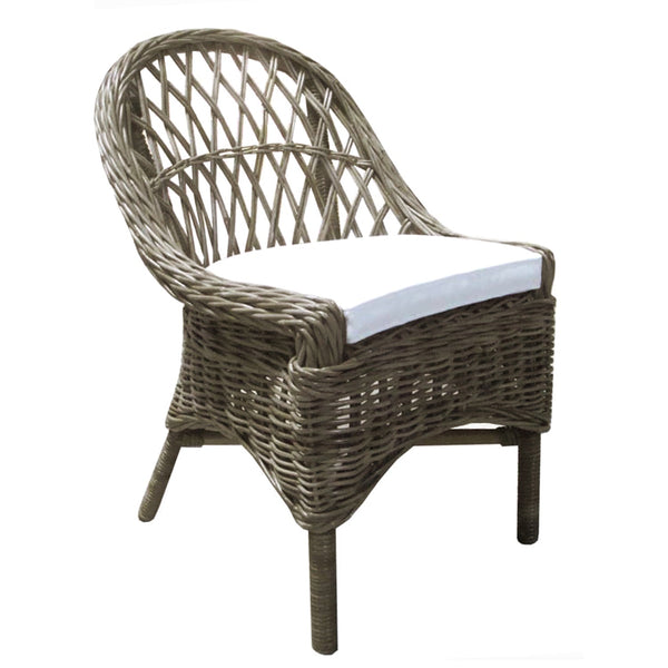 KUBU CROSS WEAVE DINING CHAIR - SET OF 2 - Padma's Plantation