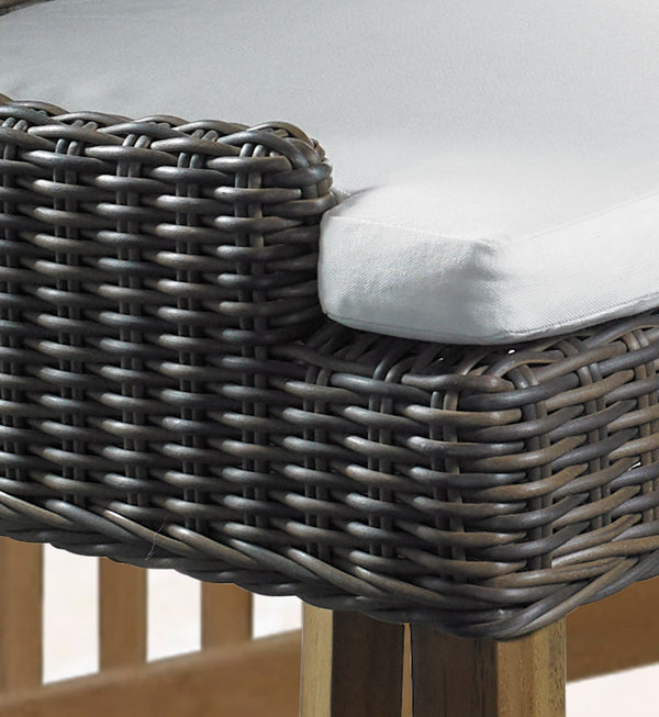 OUTDOOR ALFRESCO COUNTER STOOL - CROCODILE RATTAN - Padma's Plantation
