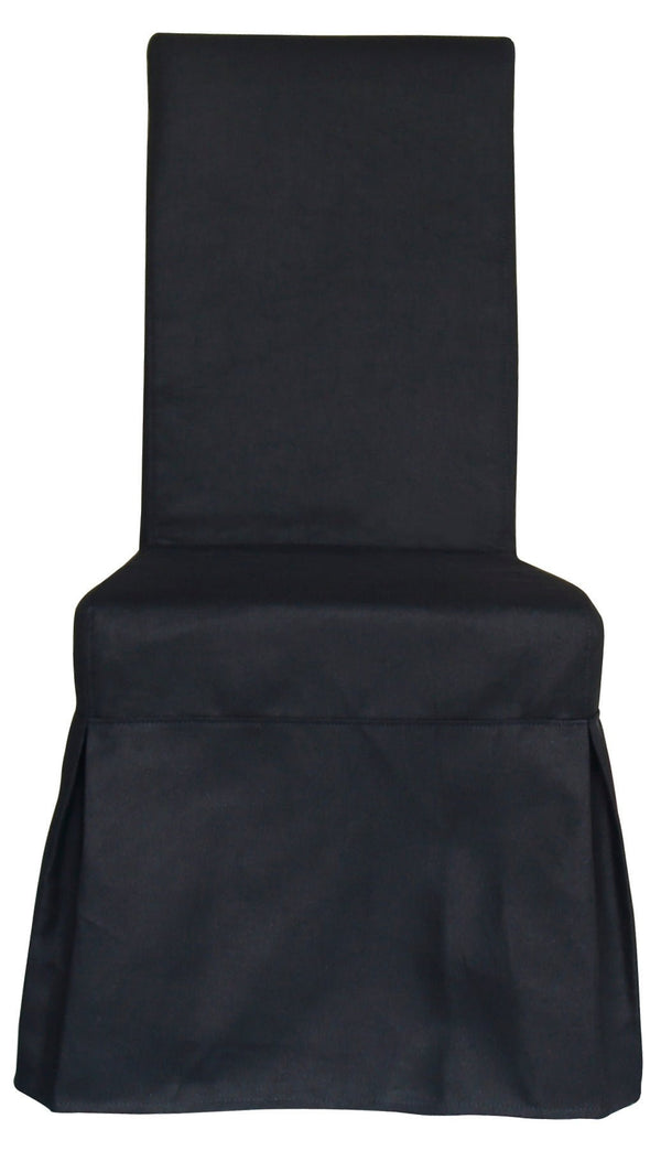 Pacific Beach Dining Chair Slipcover - Black - Padma's Plantation