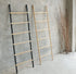 RATTAN DECORATIVE LADDER - BLACK/NATURAL - Padma's Plantation