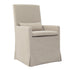 SANDSPUR BEACH ARM DINING CHAIR - WITH CASTERS - BRUSHED LINEN - Padma's Plantation