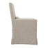 SANDSPUR BEACH ARM DINING CHAIR - WITH CASTERS - BRUSHED LINEN - Padma's Plantation
