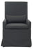 SANDSPUR BEACH ARM DINING CHAIR - WITH CASTERS - CHARCOAL GREY - Padma's Plantation